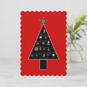 Gothic + Kerstmis + Partij Kaart (Staand voorkant)