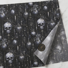 Gothic Kerstmis Schedel Creepmas Tissuepapier