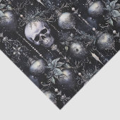 Gothic Kerstmis Schedel Creepmas Tissuepapier (Detail)