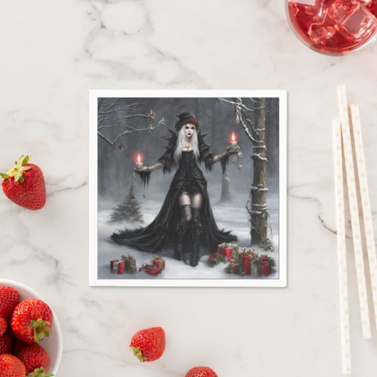 Gothic Kerstmis Servet (Insitu)