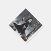 Gothic Kerstmis Servet (Hoek)