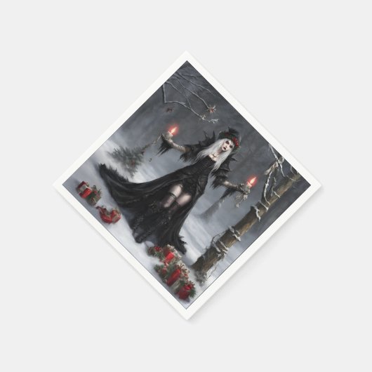 Gothic Kerstmis Servet (Hoek)