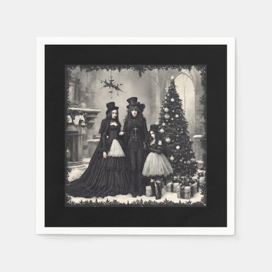 Gothic Kerstmis Servet (Voorkant)