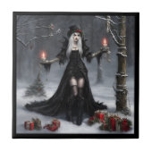 Gothic Kerstmis Tegeltje (Voorkant)