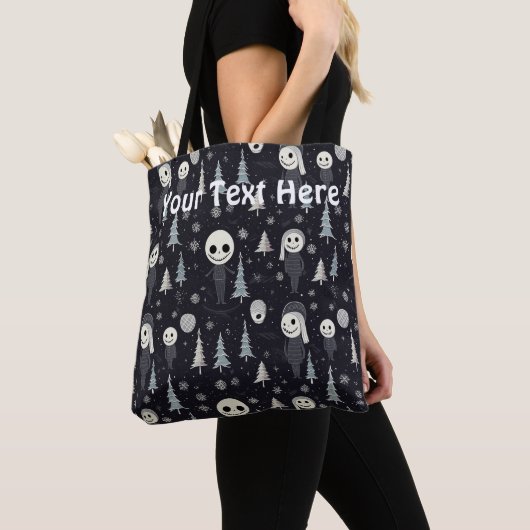 Gothic Kerstmis Tote Bag (Dichtbij)
