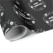 Gothic Kerstmis Wreath Cadeaupapier (Rol Hoek)