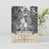 Gothic kerstsnoe Cane-fotokaart Feestdagenkaart (Staand voorkant)