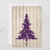 Gothic kerstsnoe Cane-fotokaart Feestdagenkaart (Achterkant)