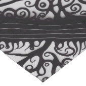 Gothic-kersttafelrunner - zwart-wit korte tafelloper (Hoek)