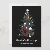 Gothic KerstTree Holiday Kaart (Voorkant)