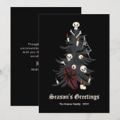 Gothic KerstTree Holiday Kaart (Voorkant / Achterkant)