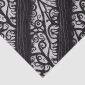 Gothic-kersttwitpapier - zwart-wit tissuepapier (Detail)