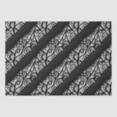 Gothic-kersttwitpapier - zwart-wit tissuepapier (Voorkant)