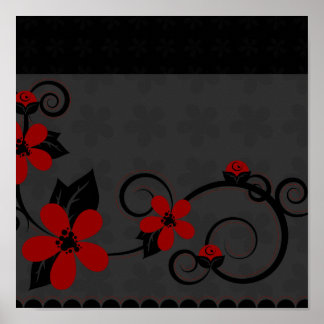 Gothic Kimono Design Poster