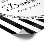 Gothic kinderwagen Halloween drankjes bord Poster (Hoek)