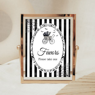 Gothic kinderwagen Halloween Favors bord Poster