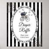 Gothic kinderwagen Halloween luier raffle bord Poster (Voorkant)