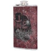 Gothic Kissing Skulls Couple and Blood Red Eternal Heupfles (Links)