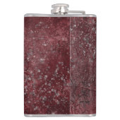 Gothic Kissing Skulls Couple and Blood Red Eternal Heupfles (Achterkant)