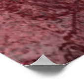 Gothic Kissing Skulls Couple and Blood Red Eternal Poster (Hoek)