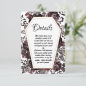 Gothic Kist Huwelijksdetails Bijlagekaart Kaart (Staand voorkant)