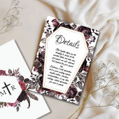 Gothic Kist Huwelijksdetails Bijlagekaart Kaart