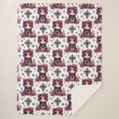 Gothic Kitten Sherpa Deken (Voorkant)