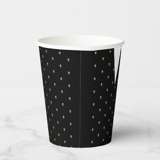 Gothic Kleine meisje in zwart jurkje Verjaardag Papieren Bekers (Rechts)