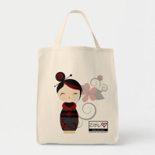Gothic Kokeshi Grocery Tas