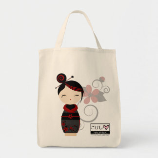 Gothic Kokeshi Grocery Tas