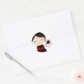 Gothic Kokeshi Sticker (Envelop)