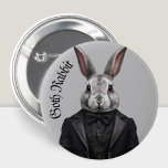 Gothic Konijn Gotische grunge Witchy Ronde Button 5,7 Cm<br><div class="desc">Dit konijn is geen gewoon konijn,  dit is een konijn van de Gothic. Het kleedt zich in gotische kleding en heeft een voorliefde voor zwart. Het zal wel vrienden zijn met witte konijnen.</div>