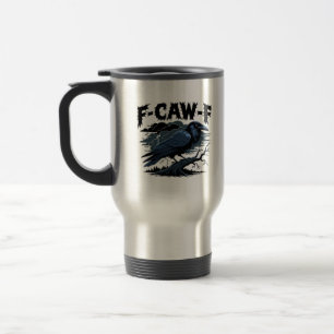 Gothic Kraai Funny Humor F-Caw-F Essentieel Minima Reisbeker