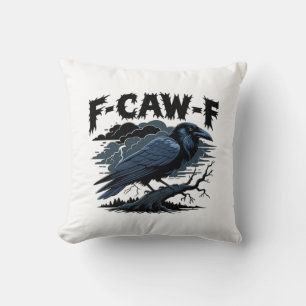 Gothic Kraai Grappige Humor F-Caw-F Essentieel Min Kussen
