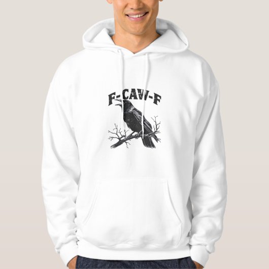 Gothic Kraai Humor F-Caw-F Grappig Essential Hoodie (Voorkant)
