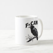 Gothic Kraai Humor F-Caw-F Grappig Essential Koffiemok (Voorkant rechts)