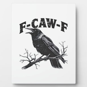 Gothic Kraai Humor F-Caw-F Grappig Essentieel Fotoplaat