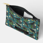 Gothic Kraaien & Zwarte Rozen Diep Blauwgroen Patr Etui (Open)