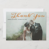 Gothic Lace Halloween Sinaasappel Zwart Dank je ka Bedankkaart (Voorkant)