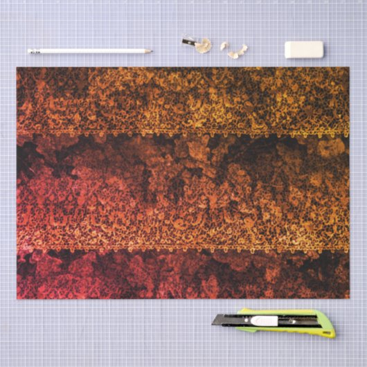 Gothic Lace Red-ontkoppeling Tissuepapier (Craft)