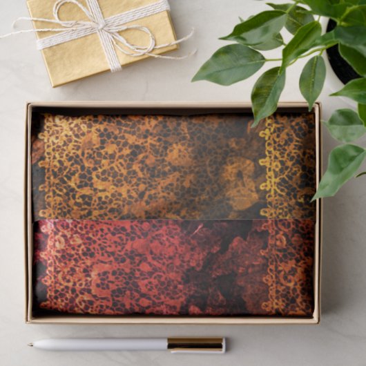 Gothic Lace Red-ontkoppeling Tissuepapier (Geschenk)