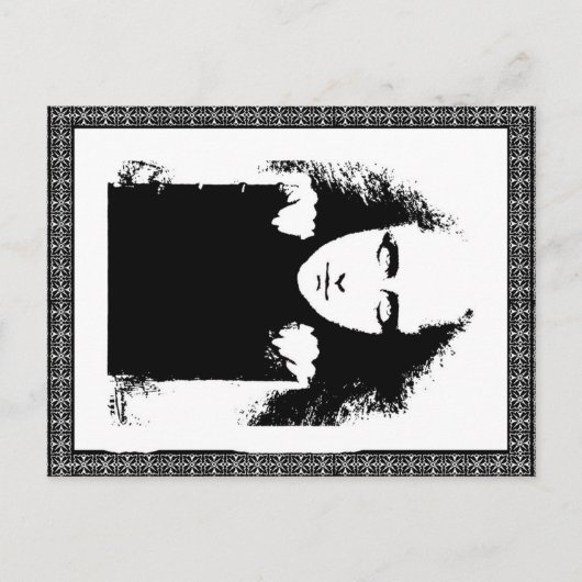 Gothic Lady Briefkaart (Voorkant)