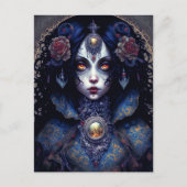 Gothic Lady Gothic Fantasy Art Briefkaart (Voorkant)