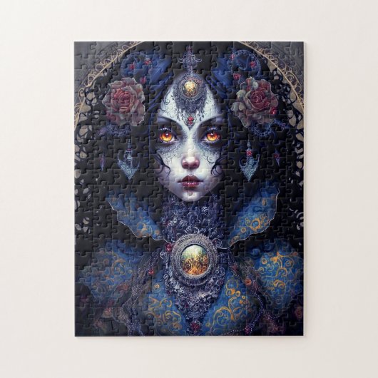 Gothic Lady Gothic Fantasy Art Legpuzzel (Verticaal)