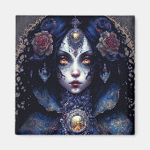 Gothic Lady Gothic Fantasy Art Magneet (Voorkant)