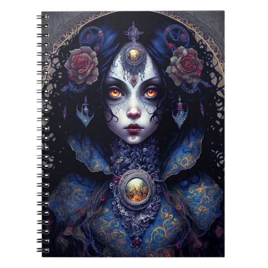Gothic Lady Gothic Fantasy Art Notitieboek (Voorkant)