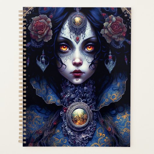 Gothic Lady Gothic Fantasy Art Planner (Voorkant)