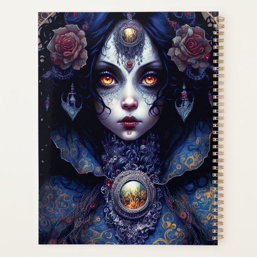 Gothic Lady Gothic Fantasy Art Planner (Achterkant)