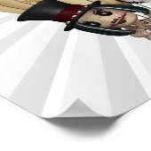 gothic laveau hot air ballon steampunk art poster (Hoek)