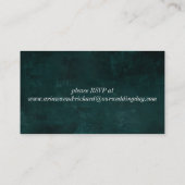 Gothic Leaves dreamy drama EMERALD GREEN, e-RSVP Informatiekaartje (Achterkant)